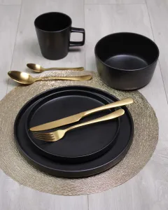 Keramický dezertný tanier KITCHISIMO 20cm čierny mat