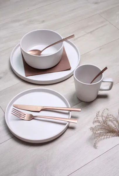 Keramický dezertný tanier KITCHISIMO 20cm biely mat