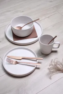 Keramický dezertný tanier KITCHISIMO 20cm biely mat