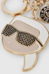Kľúčenka Karl Lagerfeld Ikon Rhinestones Keychain Gold