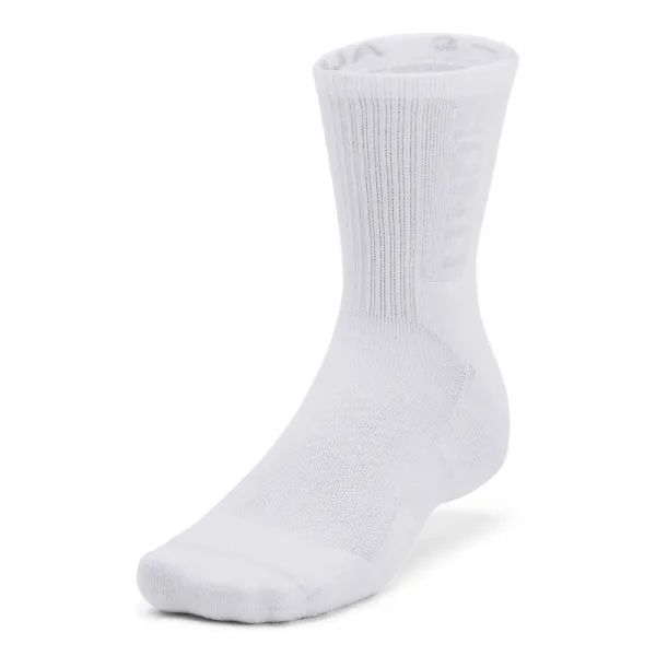Ponožky UNDER ARMOUR UA 3-Maker 3 pack Mid-Crew-WHT-1373084-100
