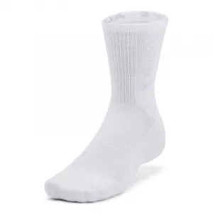 Ponožky UNDER ARMOUR UA 3-Maker 3 pack Mid-Crew-WHT-1373084-100