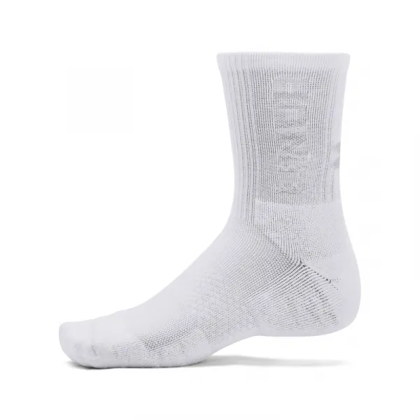 Ponožky UNDER ARMOUR UA 3-Maker 3 pack Mid-Crew-WHT-1373084-100