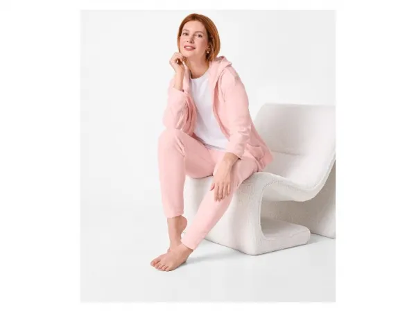 esmara® Dámska flísová domáca súprava, 2-dielna (bledoružová, XS (32/34))