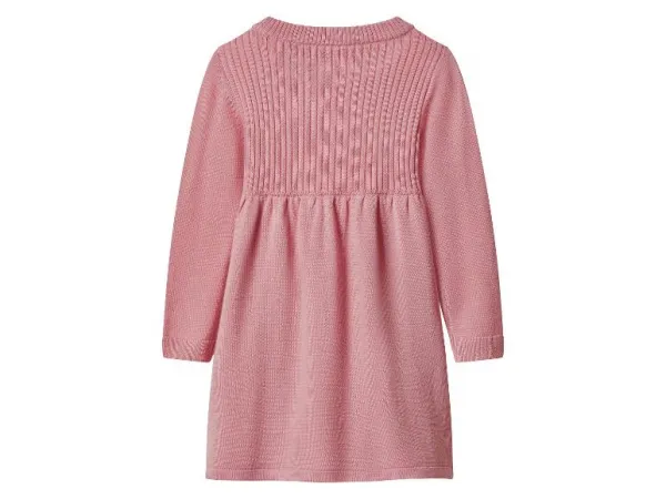 lupilu® Dievčenské pletené šaty s merino vlnou Premium