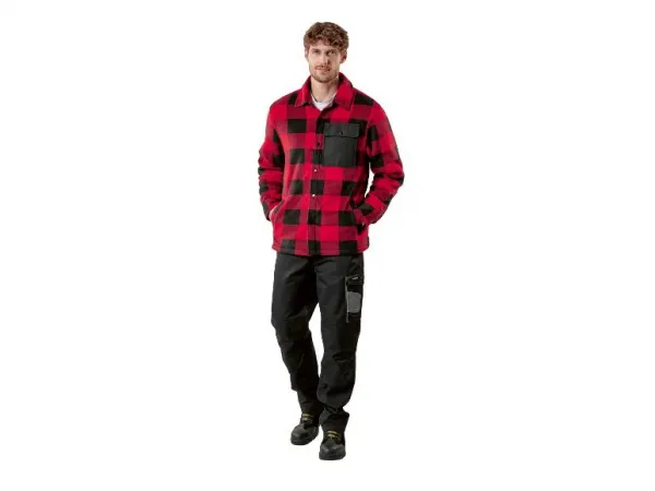 Parkside® Pánska košeľová bunda (červená, XXL (60/62))