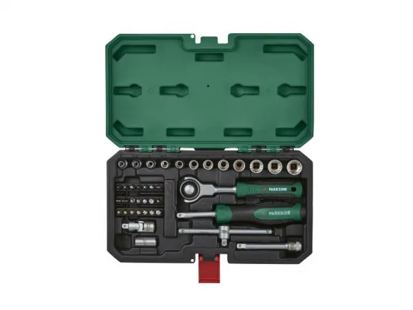 Parkside® Nástrčné kľúče s račňou s pohyblivou hlavou