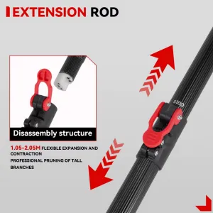 OneVan 8″ 20cm najvýkonnejšia v našej ponuke teleskopická píla s mazaním 2-v-1 s bezuhlíkovým motorom – dosah až 245CM Vhodná pre batériu MAKITA 18V 2 x reťaz