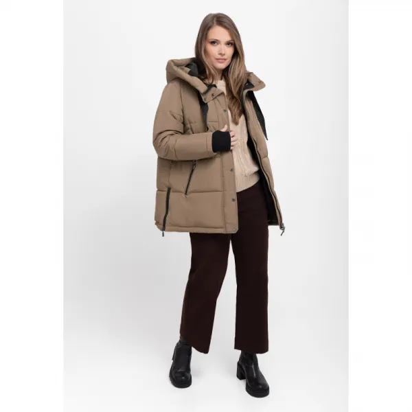 Dámska bunda VOLCANO J-BLIS-102-BEIGE