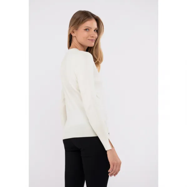 Dámsky sveter VOLCANO S-NELI-101-CREAM