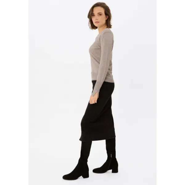 Dámsky sveter VOLCANO S-NELI-102M-BEIGE MEL