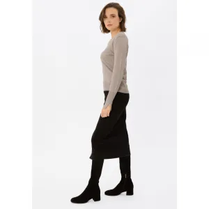 Dámsky sveter VOLCANO S-NELI-102M-BEIGE MEL