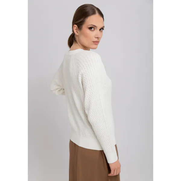 Dámsky sveter VOLCANO S-KAMA 101M-CREAM MEL