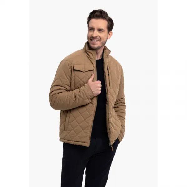 Pánska bunda VOLCANO J-STONY -102-BEIGE