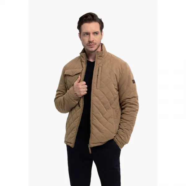 Pánska bunda VOLCANO J-STONY -102-BEIGE