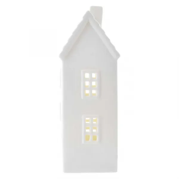 EMOS Vánoční světelná LED dekorace House 16 cm bílá
