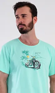 Krátke mätové pánske pyžamo Moto trip