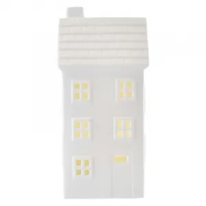 EMOS Vánoční světelná LED dekorace House 16 cm bílá