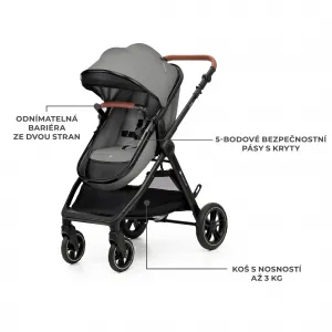Kočík Kinderkraft Esme Pro 3v1 Farba: Moonlight Grey