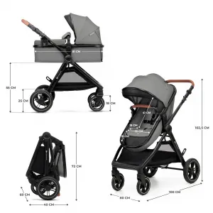 Kočík Kinderkraft Esme Pro 3v1 Farba: Moonlight Grey