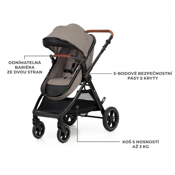 Kočík Kinderkraft Esme Pro 3v1 Farba: Moonlight Grey