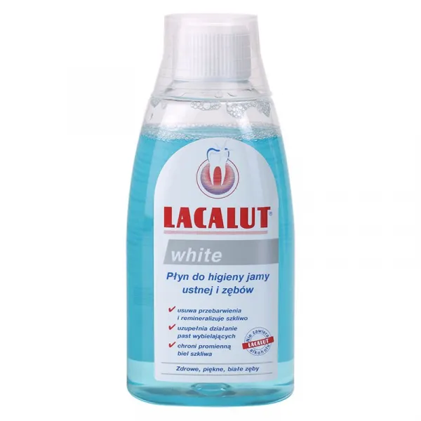 Lacalut White ústna voda s bieliacim účinkom 300 ml