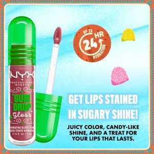 NYX Professional Makeup Gingerbaddie Land Gum Drop lesk na pery odtieň 02 Bubblegum Burst 1 ks