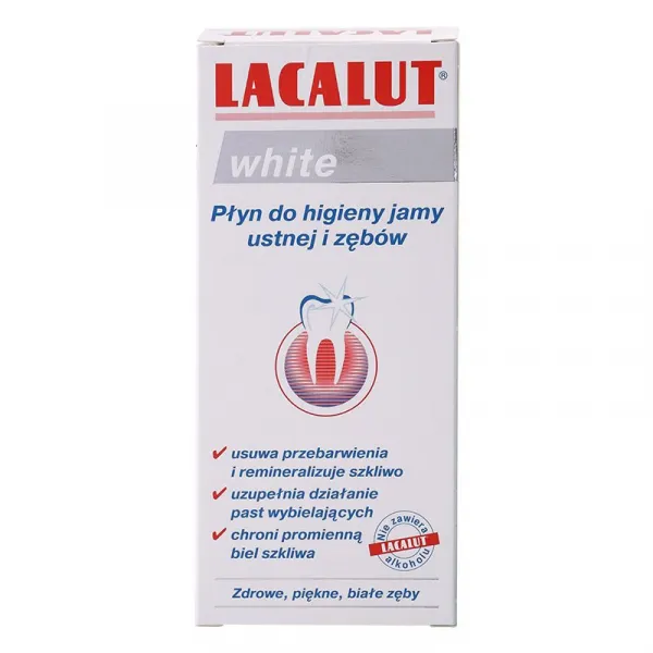 Lacalut White ústna voda s bieliacim účinkom 300 ml