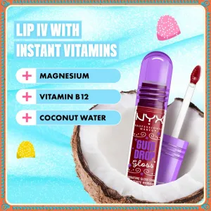 NYX Professional Makeup Gingerbaddie Land Gum Drop lesk na pery odtieň 03 Cranberry Splash 1 ks
