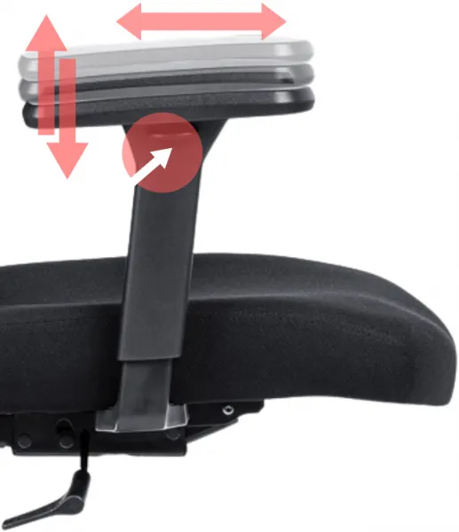 ANTARES Ergonomická kancelárska stolička DELFO, čierna