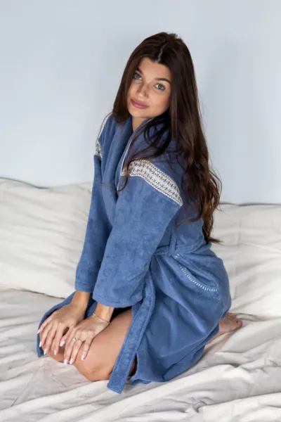 Soft Cotton Krátky dámsky župan VIVIAN