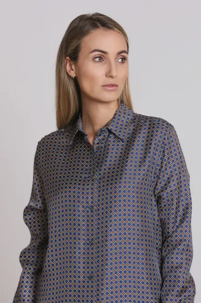 Košeľa Aspesi Camicia Blu/Marrone