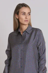 Košeľa Aspesi Camicia Blu/Marrone