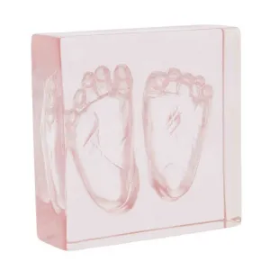 Dooky Crystal Memories DeLuxe 3D Frame Handprint & Footprint sada na odtlačok bábätka 1 ks