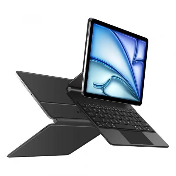 Tech-Protect Smartcase Magnetic puzdro s klávesnicou na iPad Air 10.9'' 4-5gen 2020-2022 / 11'' 6-7gen 2024-2025, čierne