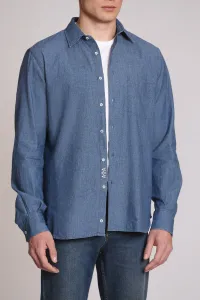 Košeľa Aspesi Camicia Sedici Denim Medio