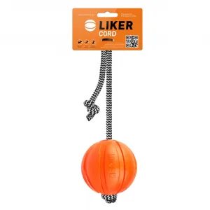 LIKER Cord Lopta s povrazom pre psov 1 ks, Veľkosť: L