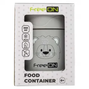Termobox na jedlo 350ml FreeON - sivý levík