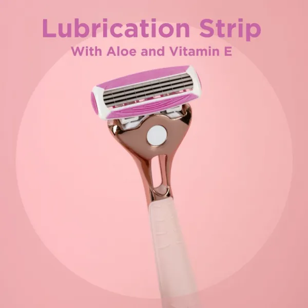 Wilkinson Sword Quattro for Women Rose Gold holiaci strojček + náhradné hlavice 4 ks