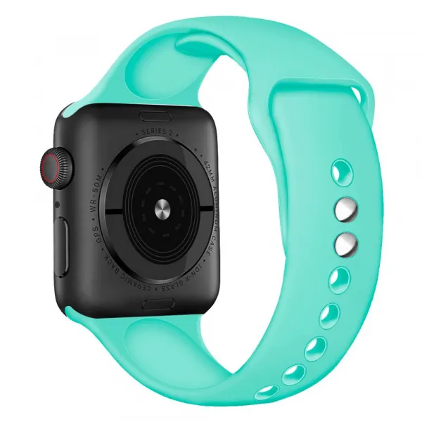 BStrap Soft Silicone remienok na Apple Watch 38/40/41mm, Mint Green (SAP008C06)
