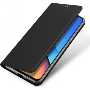 Dux Ducis Skin Pro knižkové puzdro na Xiaomi Poco M6 Pro 5G / Redmi 12 / 12R, čierne