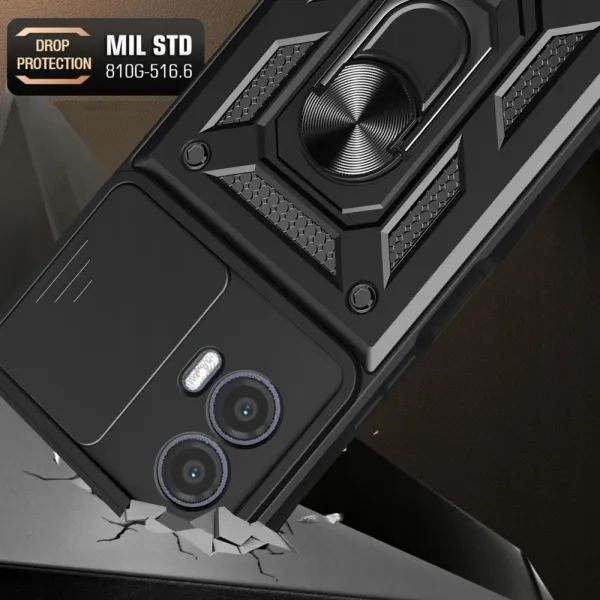 Nillkin CamShield kryt na Motorola Moto G73 5G, čierny