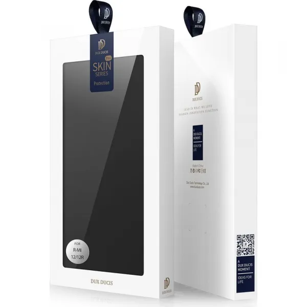 Dux Ducis Skin Pro knižkové puzdro na Xiaomi Poco M6 Pro 5G / Redmi 12 / 12R, čierne