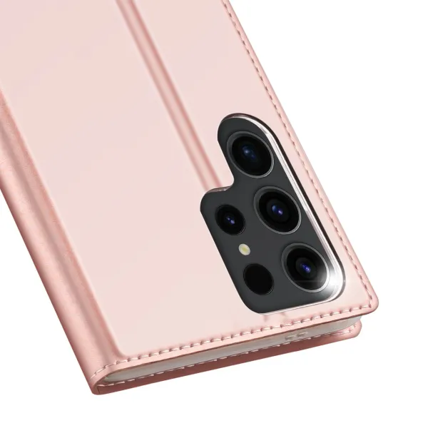 Dux Ducis Skin Pro knižkové puzdro na Samsung Galaxy S24 Ultra, ružové