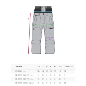 HORSEFEATHERS Nohavice Nelson - moonlight blue BLUE velikost S