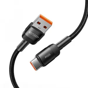 Tech-Protect Ultraboost Evo kábel USB / USB-C 100W 5A 1m, čierny