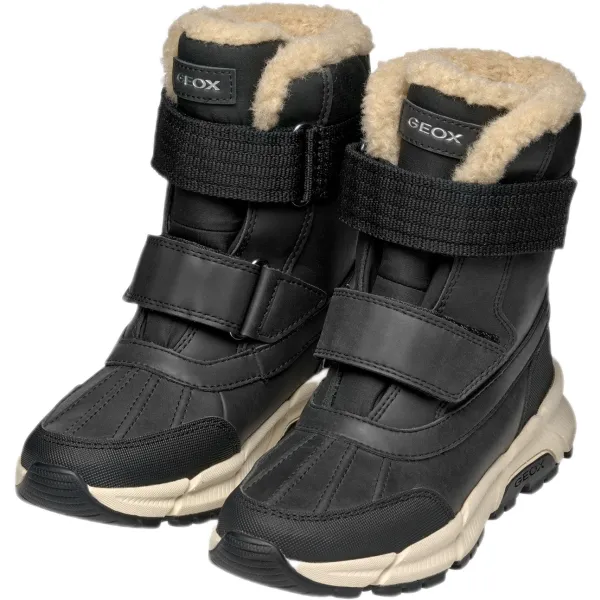 Geox J FLEXYPER PLUS B ABX F Chlapčenské zimné topánky, čierna, veľkosť