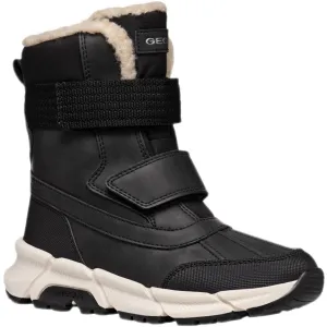 Geox J FLEXYPER PLUS B ABX F Chlapčenské zimné topánky, čierna, veľkosť