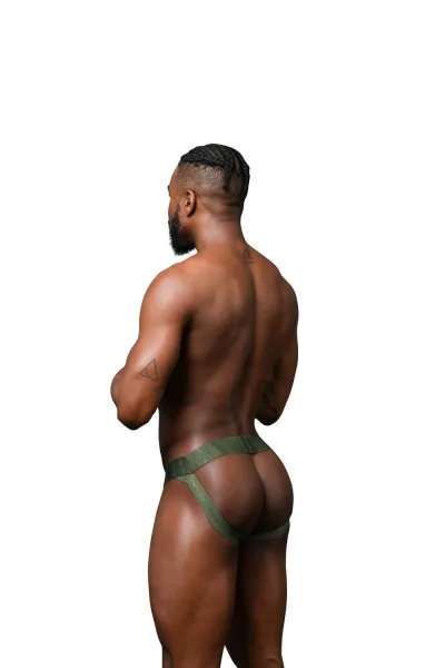 Pánske jocksy Andrew Christian zelené ALMOST NAKED Military (93682-OLIVE) M