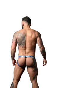 Pánske jocksy Andrew Christian modre ALMOST NAKED (93595-PWBL) M